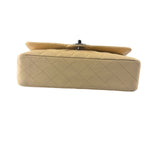 Chanel Beige Quilted Caviar Double Flap 2009