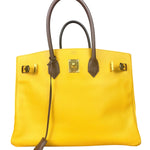 Hermes Birkin 35 Cushvel Havana x Jaune