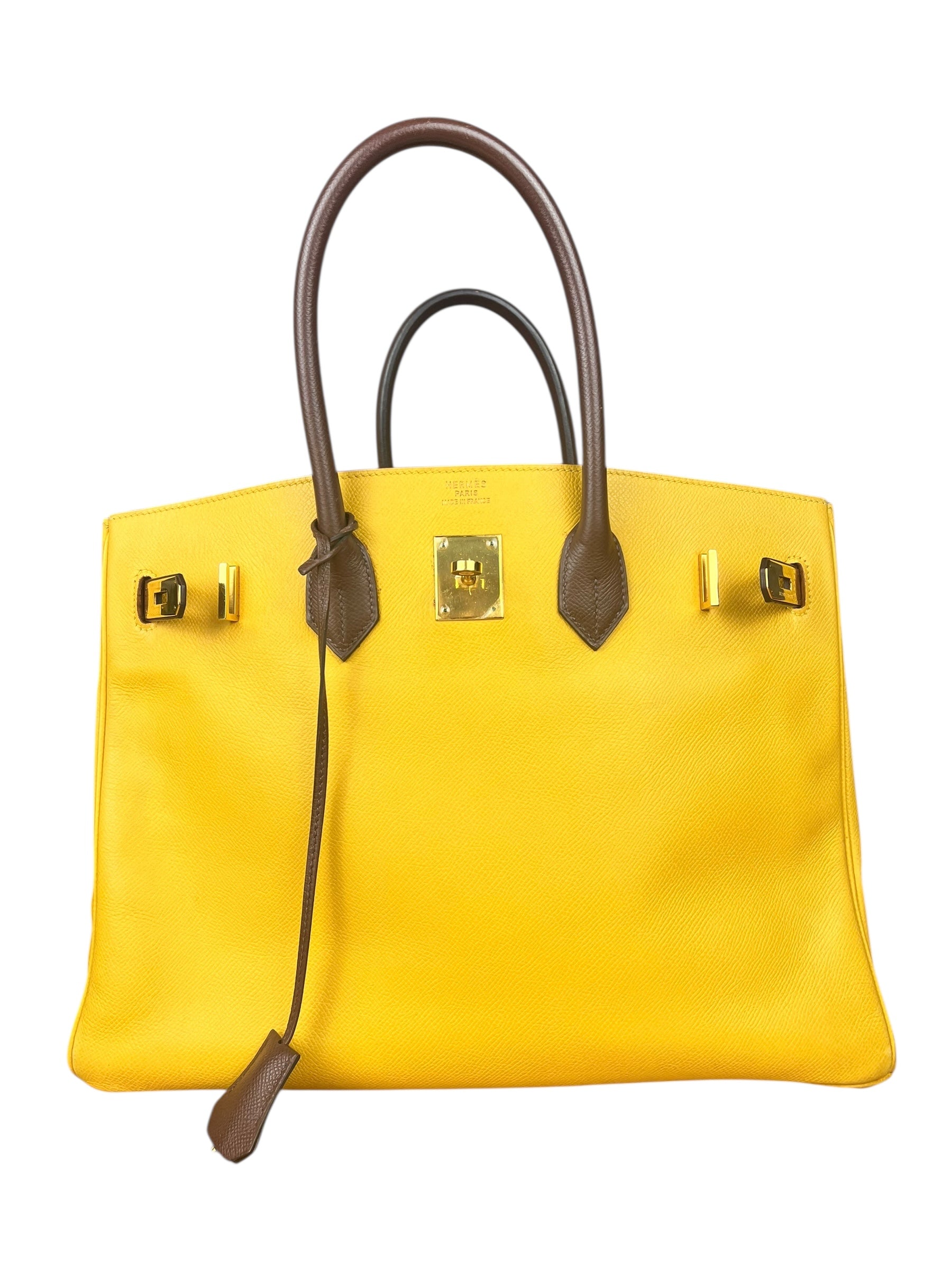 Hermes Birkin 35 Cushvel Havana x Jaune