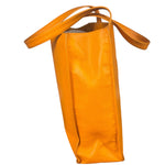 Chanel Vintage Orange Caviar Leather Tote 1989