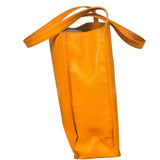 Chanel Vintage Orange Caviar Leather Tote 1989