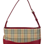 Burberry Brown/Beige House Haymarked Shoulder Bag