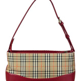 Burberry Brown/Beige House Haymarked Shoulder Bag