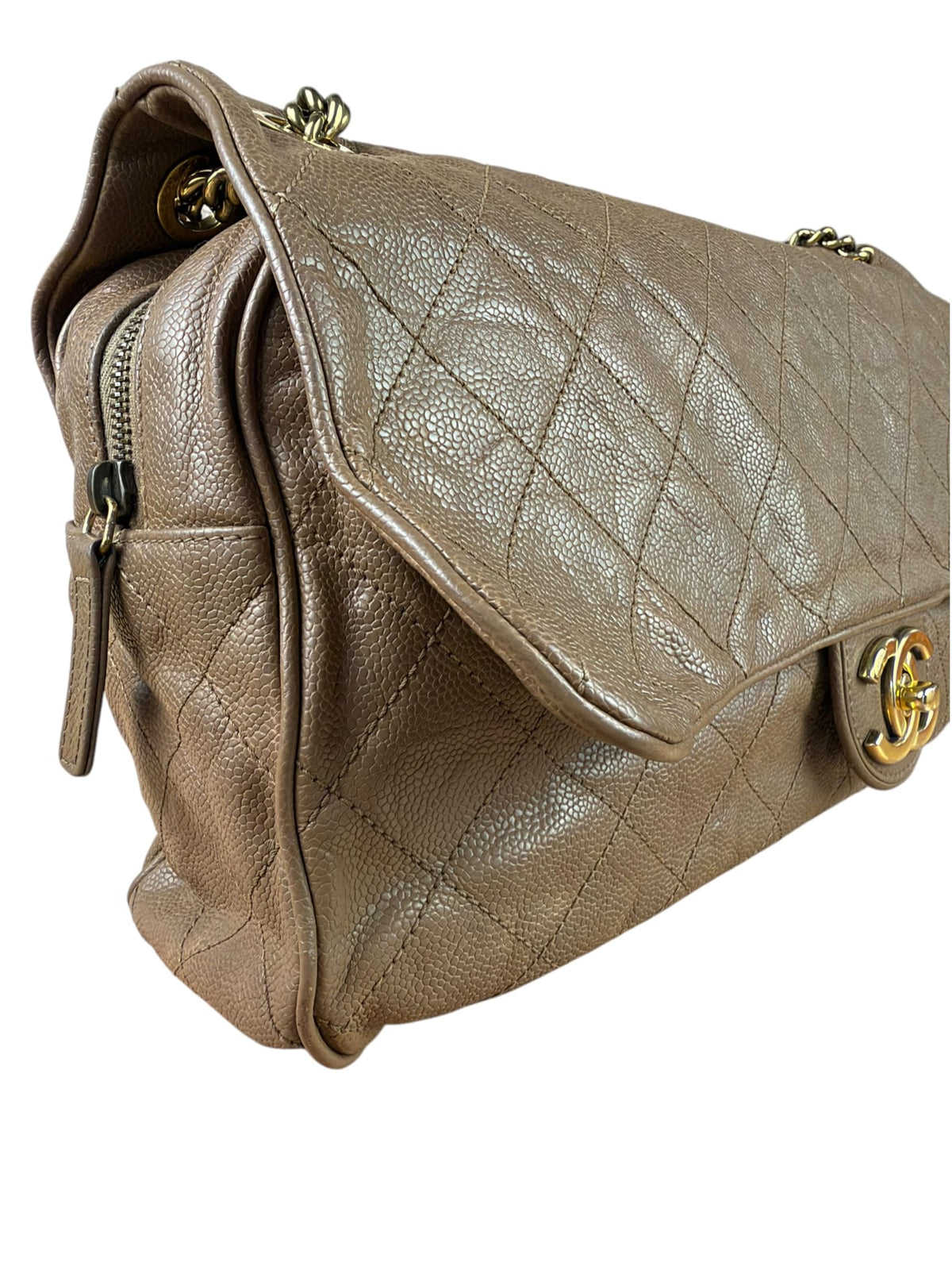 Chanel Brown Caviar Jumbo Easy Flap 2012