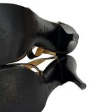 Hermes Sac Depeche Black Leather Heels