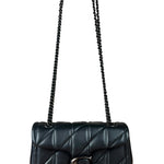 Coach Nappa Leather Black Tabby 18 Crossbody