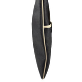 Gucci Vintage Black Leather Flat Messenger Shoulder Bag