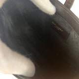 Saint Laurent Le 5 à 7 Smooth Leather Handbag Black