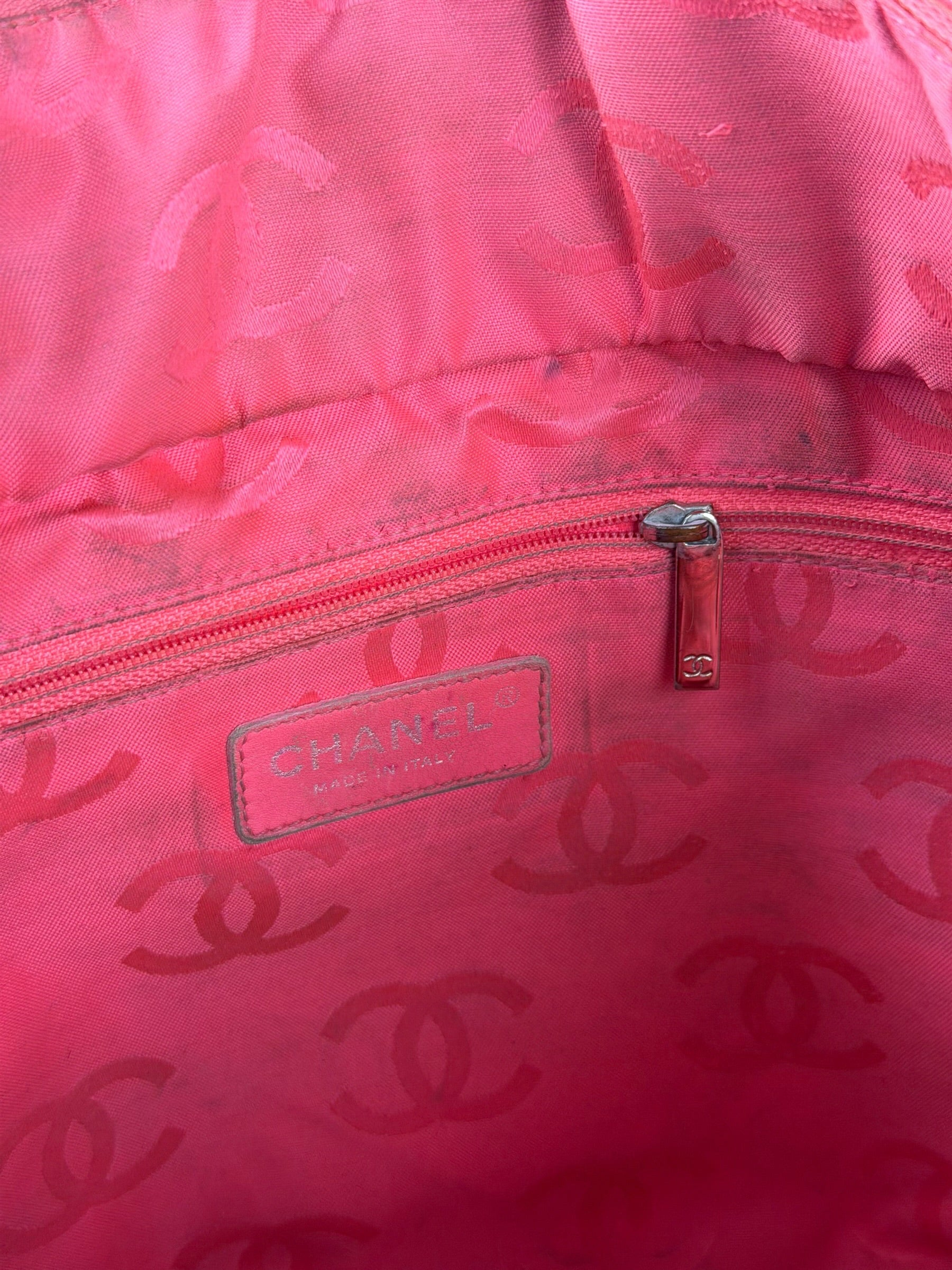 Chanel Black Leather Cambon Ligne Tote 2003