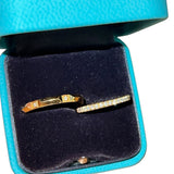 Tiffany & Co His & Hers Rings 18k Gold w/ Diamonds
