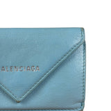 Balenciaga Baby Blue Tri-Fold Wallet