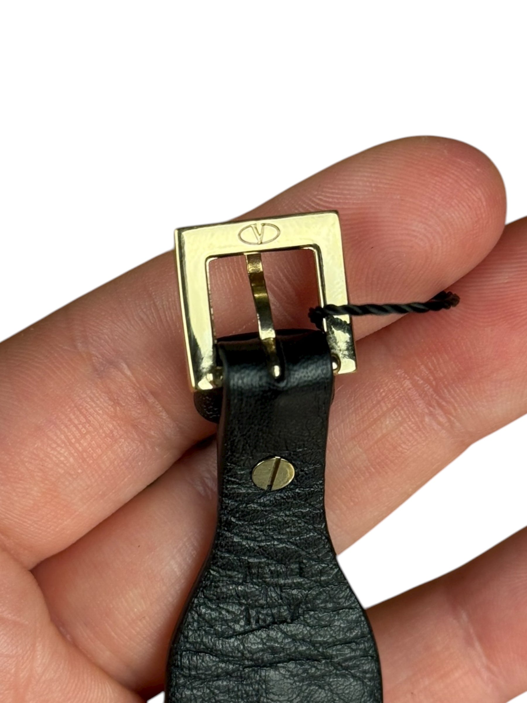 Valentino Stud Pyramid Leather Bracelet