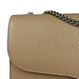 Gucci Beige Leather Medium GG Dollar Chain Shoulder Bag