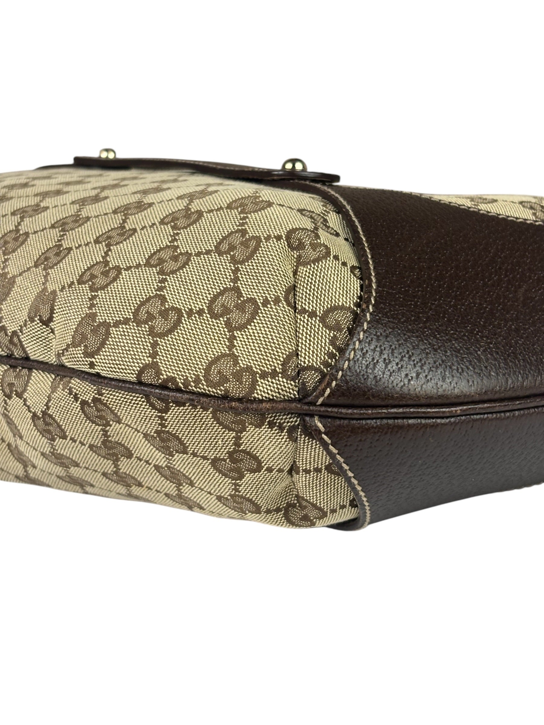 Gucci Brown GG Bamboo Amalfi Hobo Bag