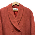 Chloé Dark Blush Wool Trench Coat
