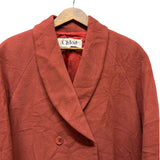 Chloé Dark Blush Wool Trench Coat