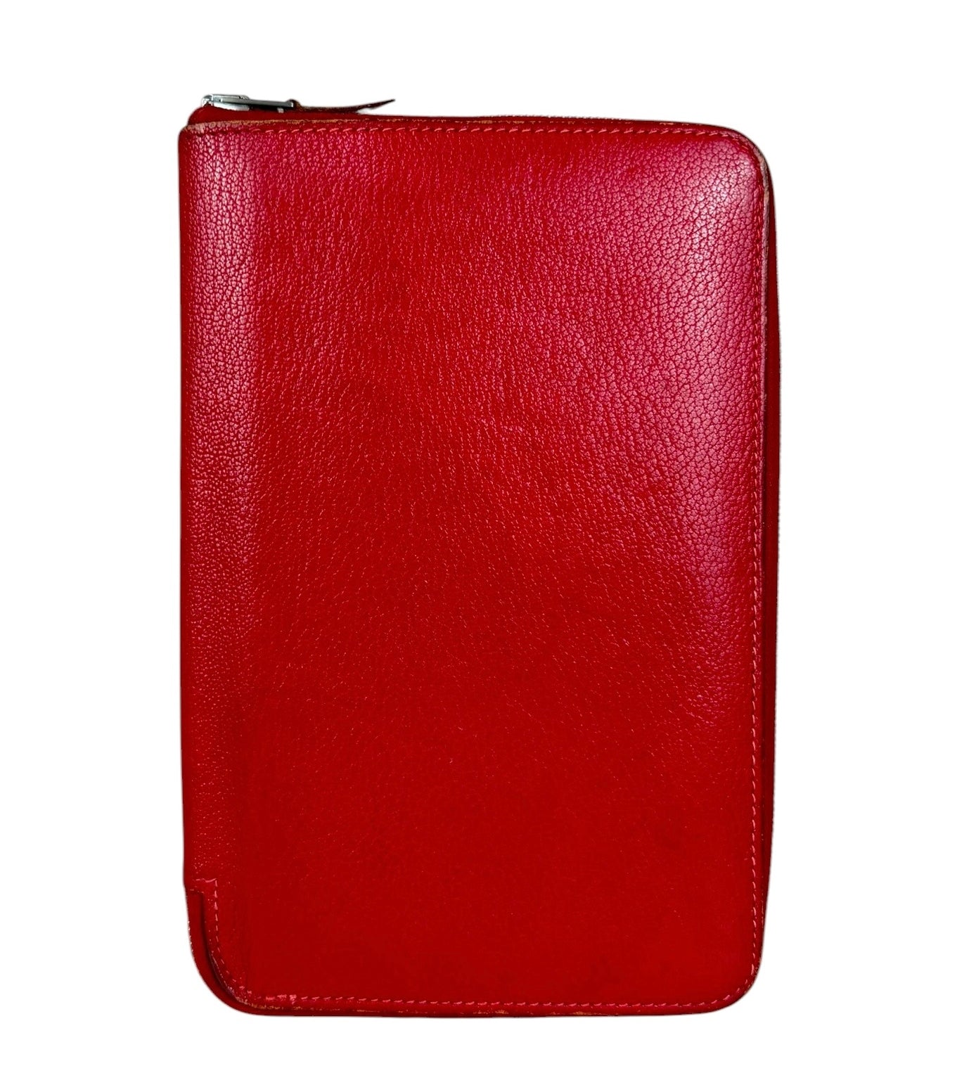 Hermes Rouge Epsom Leather Vintage Organizer Wallet