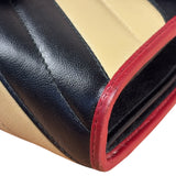 Gucci Stripped Multicolor Marmont Wallet on Chain
