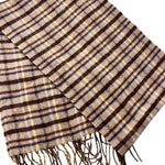MCM Plaid Wool Scarf