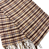 MCM Plaid Wool Scarf