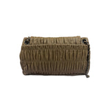 Prada Beige Nappa Leather Gaufre Chain Shoulder Bag