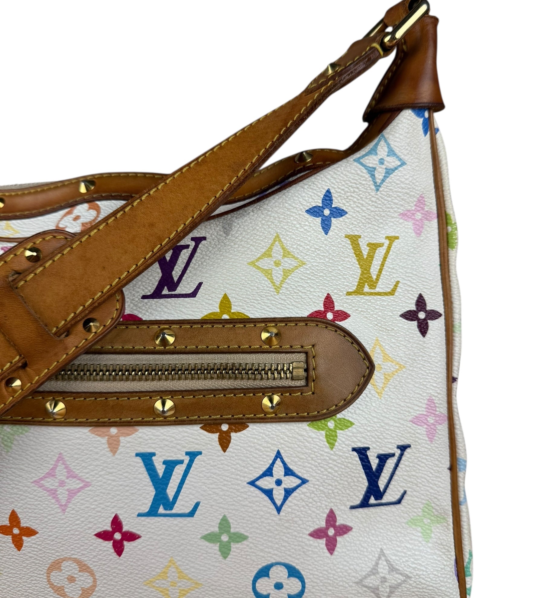 Louis Vuitton White Multi Murakami Boulogne Shoulder Bag