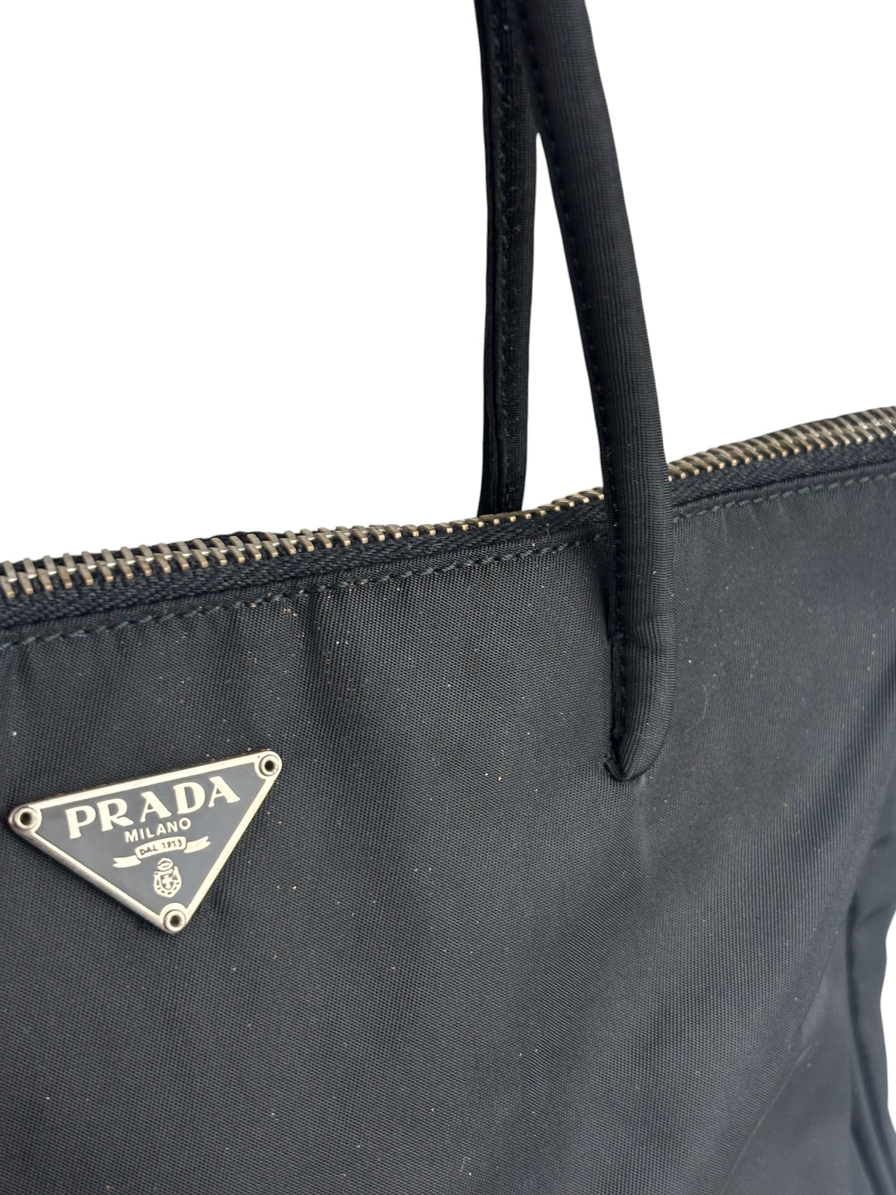 Prada Black Tessuto Nero Nylon Tote/Shoulder Bag