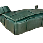 Bottega Veneta Forest Green Intrecciato Cassette Crossbody