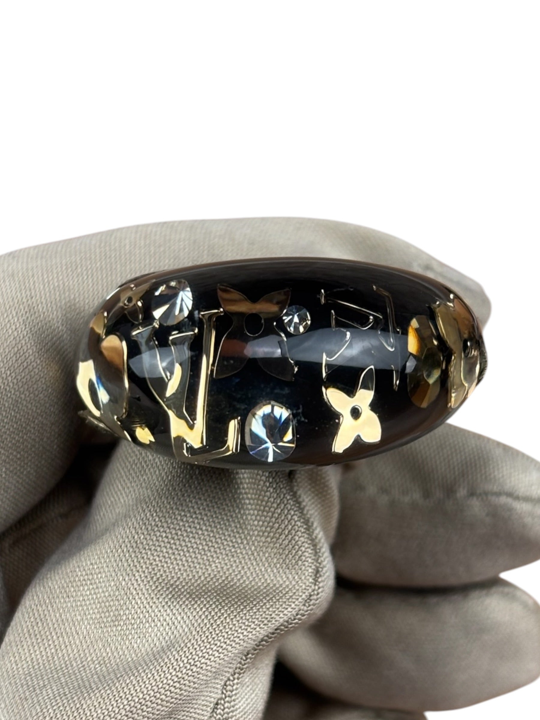 Louis Vuitton Black Resin Inclusion Ring