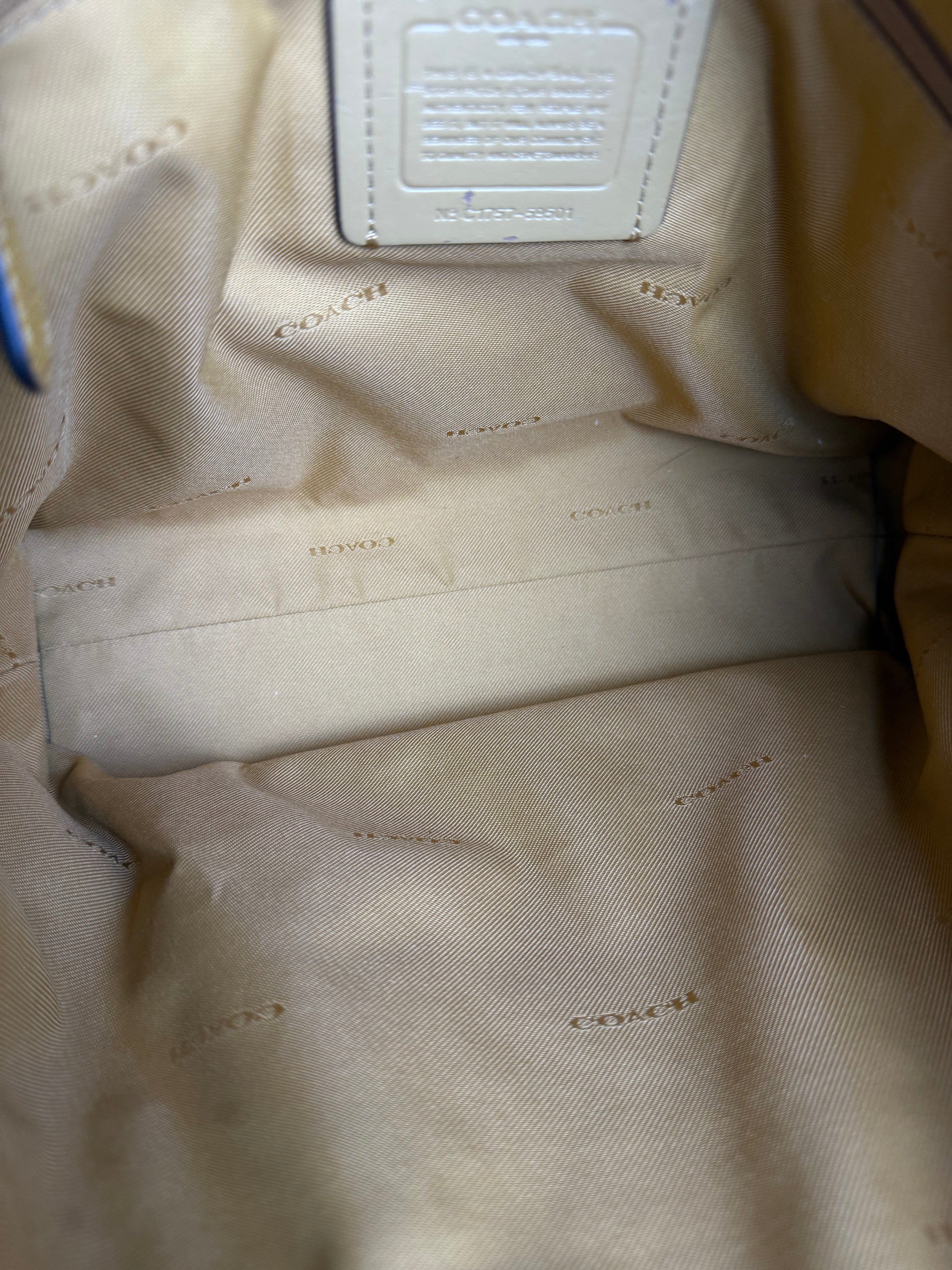 Coach Orange Leather Shoulder Bag