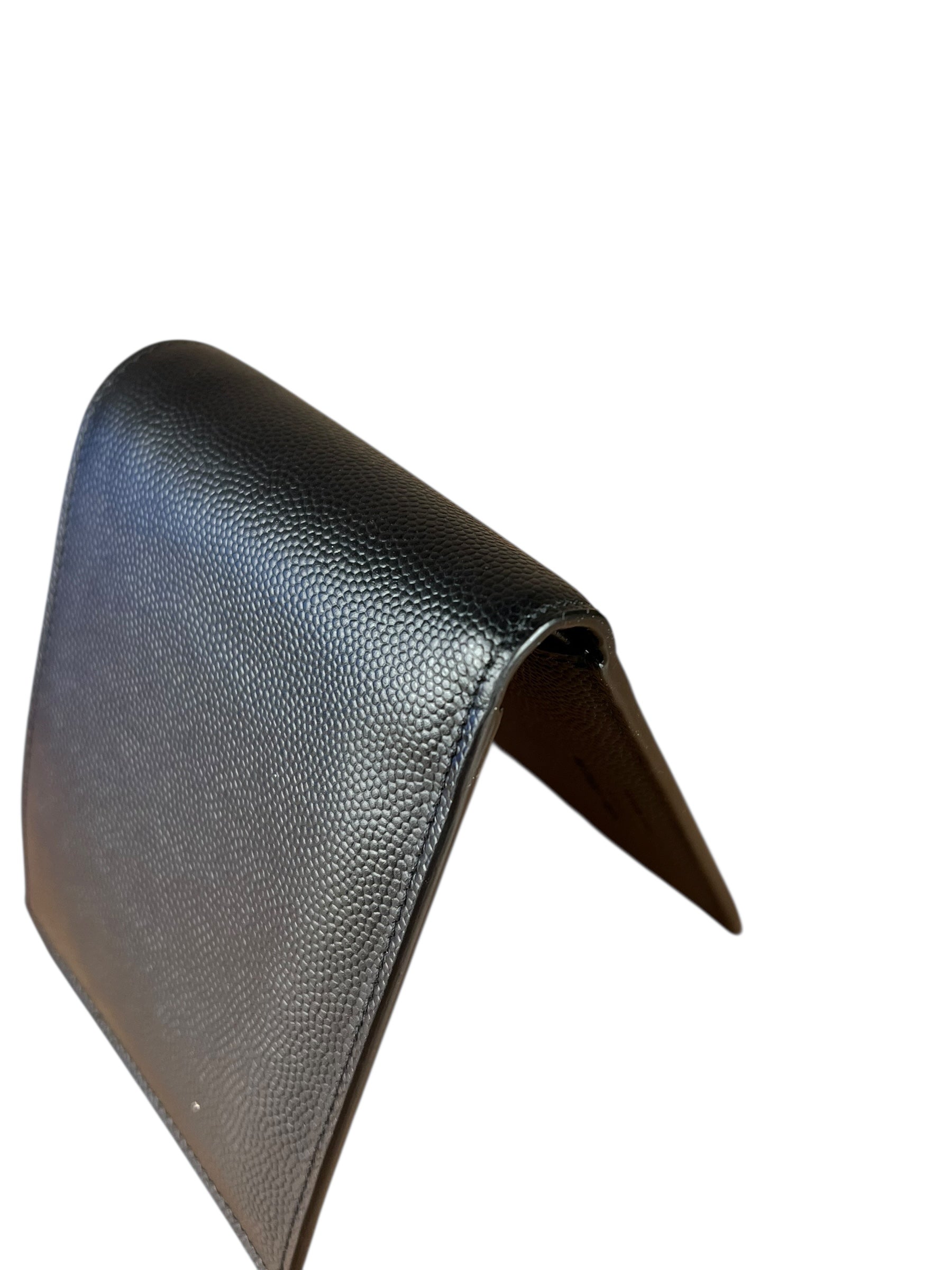 Yves Saint Laurent Leather Bi-Fold Wallet Black
