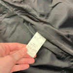 Vintage Black Vegan Leather Long Coat