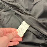 Vintage Black Vegan Leather Long Coat