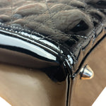 Christian Dior Black Cannage Quilted Leather Medium Lady Dior Handbag