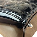 Christian Dior Black Cannage Quilted Leather Medium Lady Dior Handbag