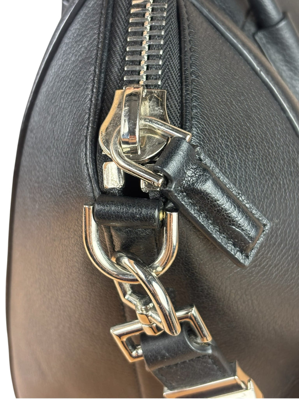 Givenchy Black Leather Antigona Medium Two-Way Bag
