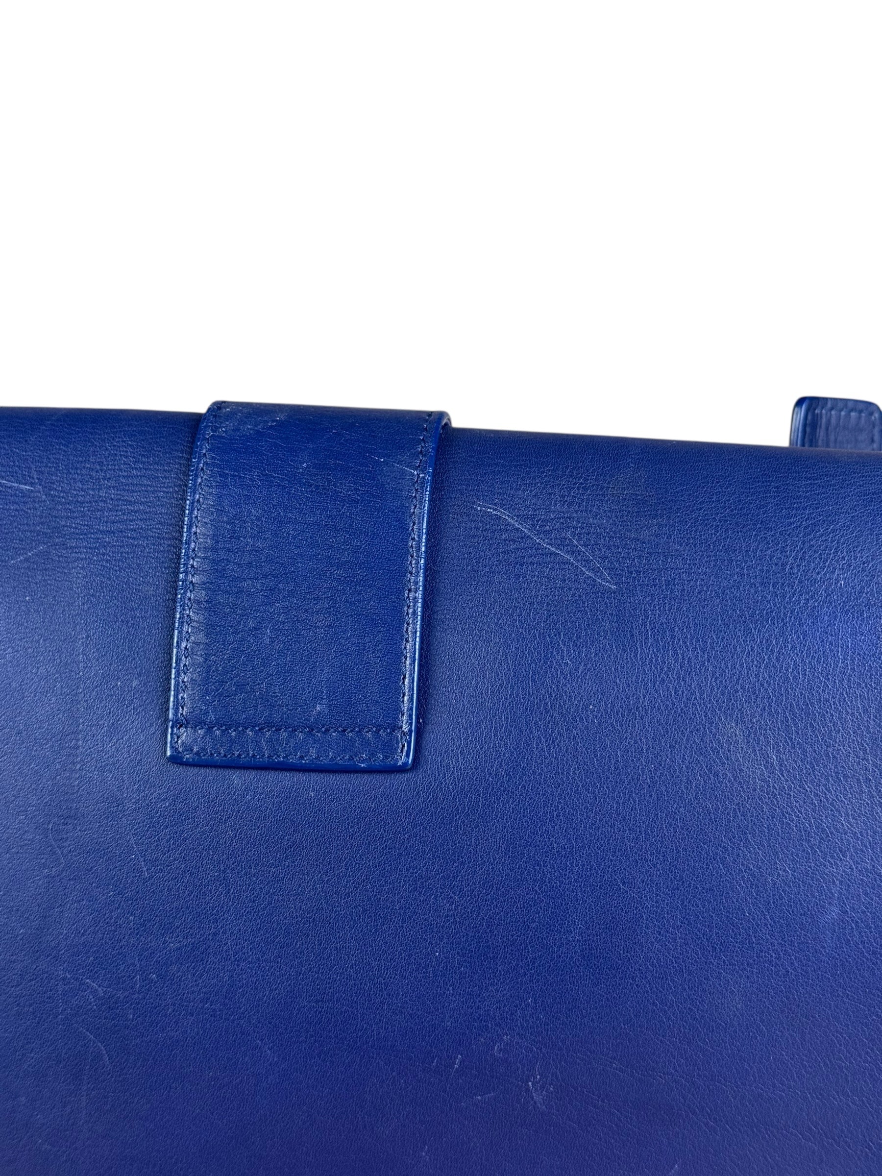 Saint Laurent Chyc Royal Blue Leather Crossbody