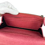 Balenciaga Pink Leather Moto Long Wallet