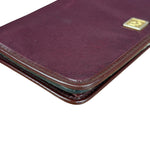Christian Dior Vintage Canvas Maroon Long Wallet