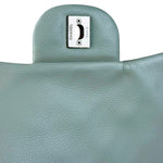 Chanel Light Sage Green Medium Classic Flap Shoulder Bag 2008