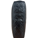 Chanel Vintage Black Quilted Leather Camera Crossbody Bag 1992