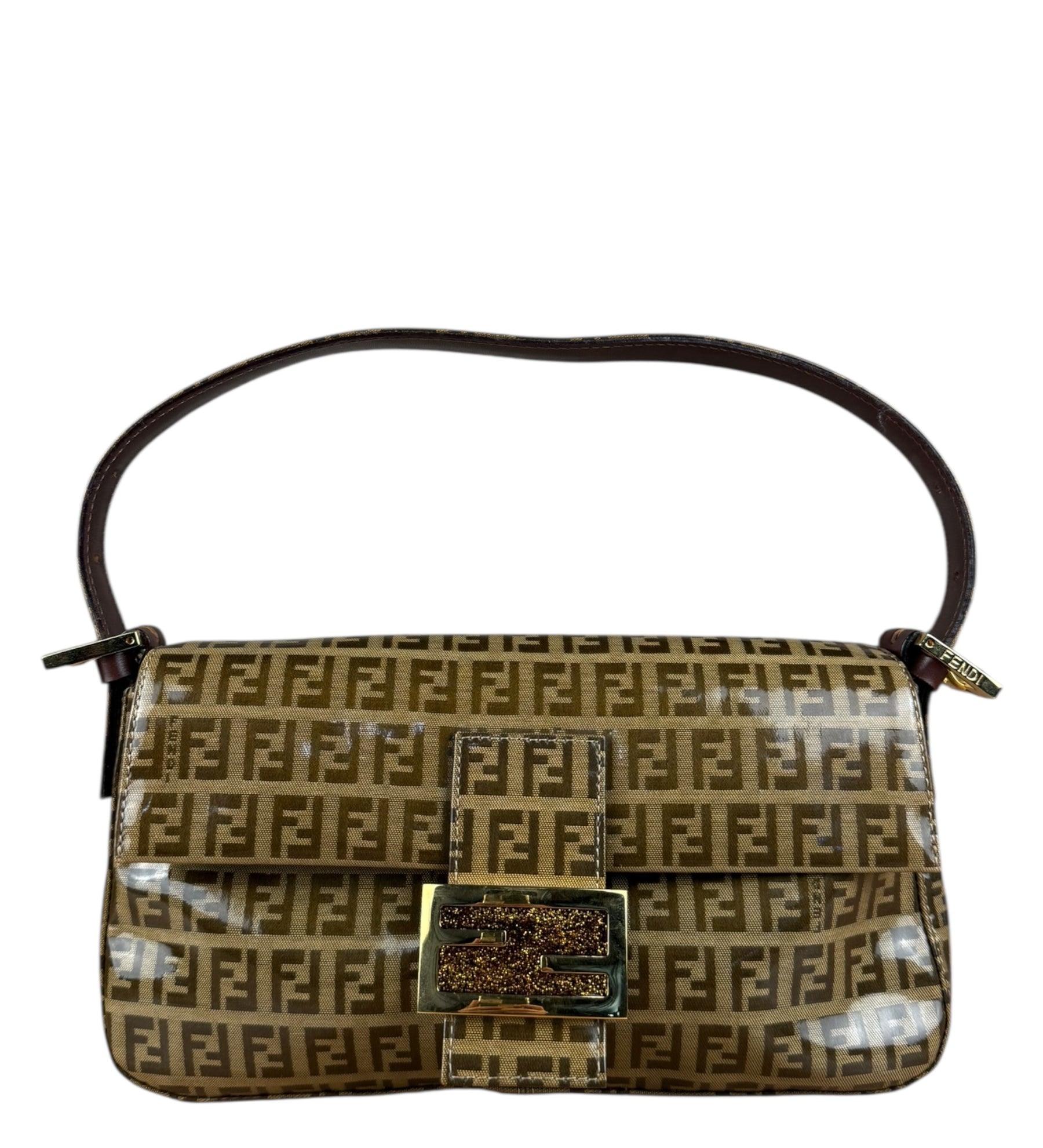 Fendi Vintage PVC Coated FF Baguette