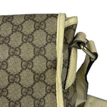 Gucci GG Leather Lined Flap Messenger Bag