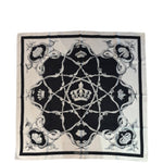 Hermes Couronnes Crown Carre 90 Silk Scarf