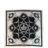 Hermes Couronnes Crown Carre 90 Silk Scarf