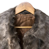 Vintage Chocolate Brown Rabbit Fur Coat