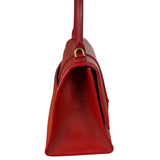 Balenciaga Red Leather Hourglass Small Two-Way Bag