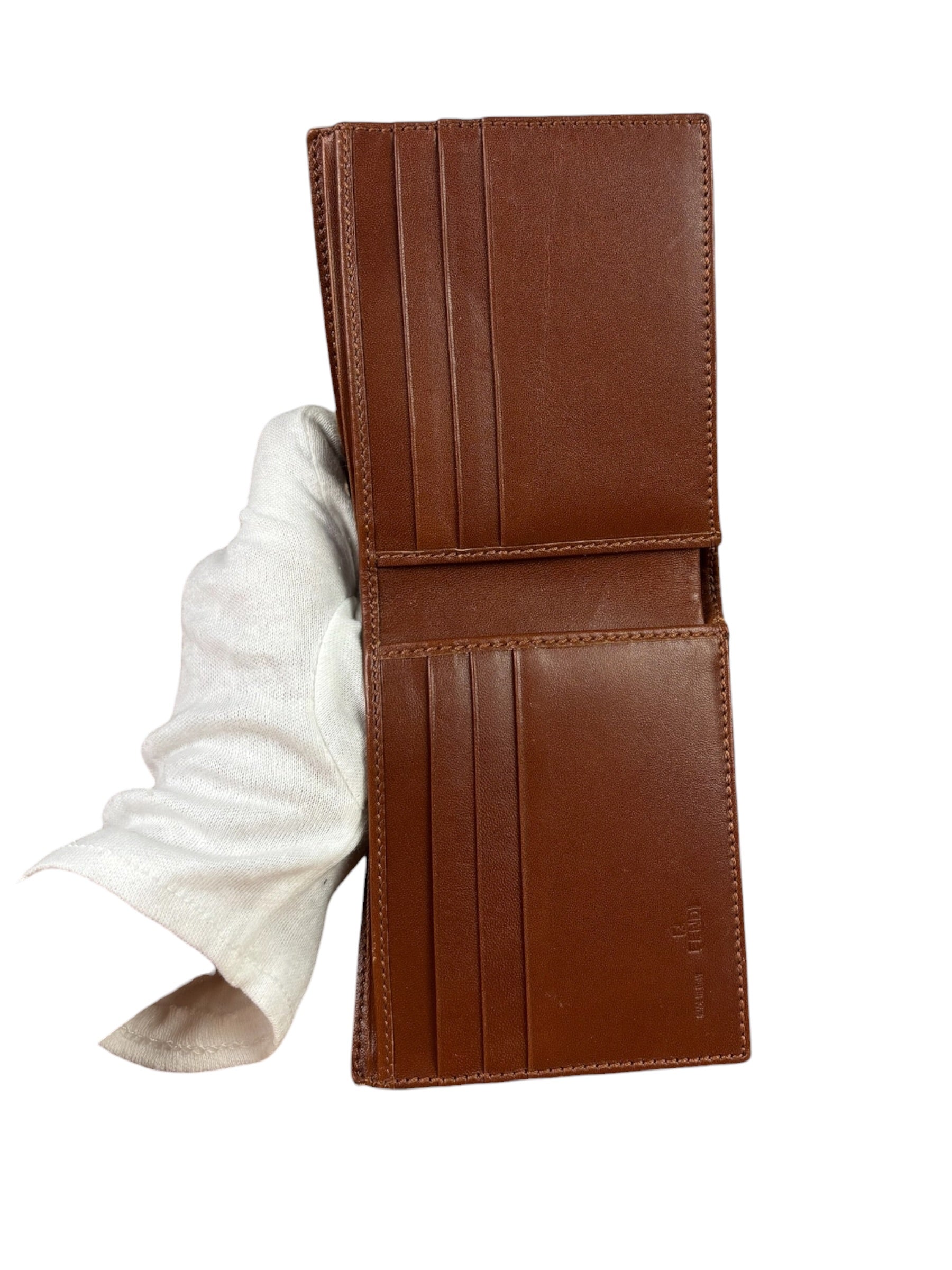 Fendi Beige/Brown Zucca Bi-Fold Wallet