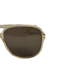 Gucci GG1105S Oversized Aviator Gold-Tone Sunglasses
