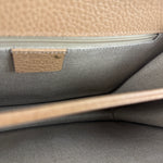 Gucci Beige Leather Medium GG Dollar Chain Shoulder Bag